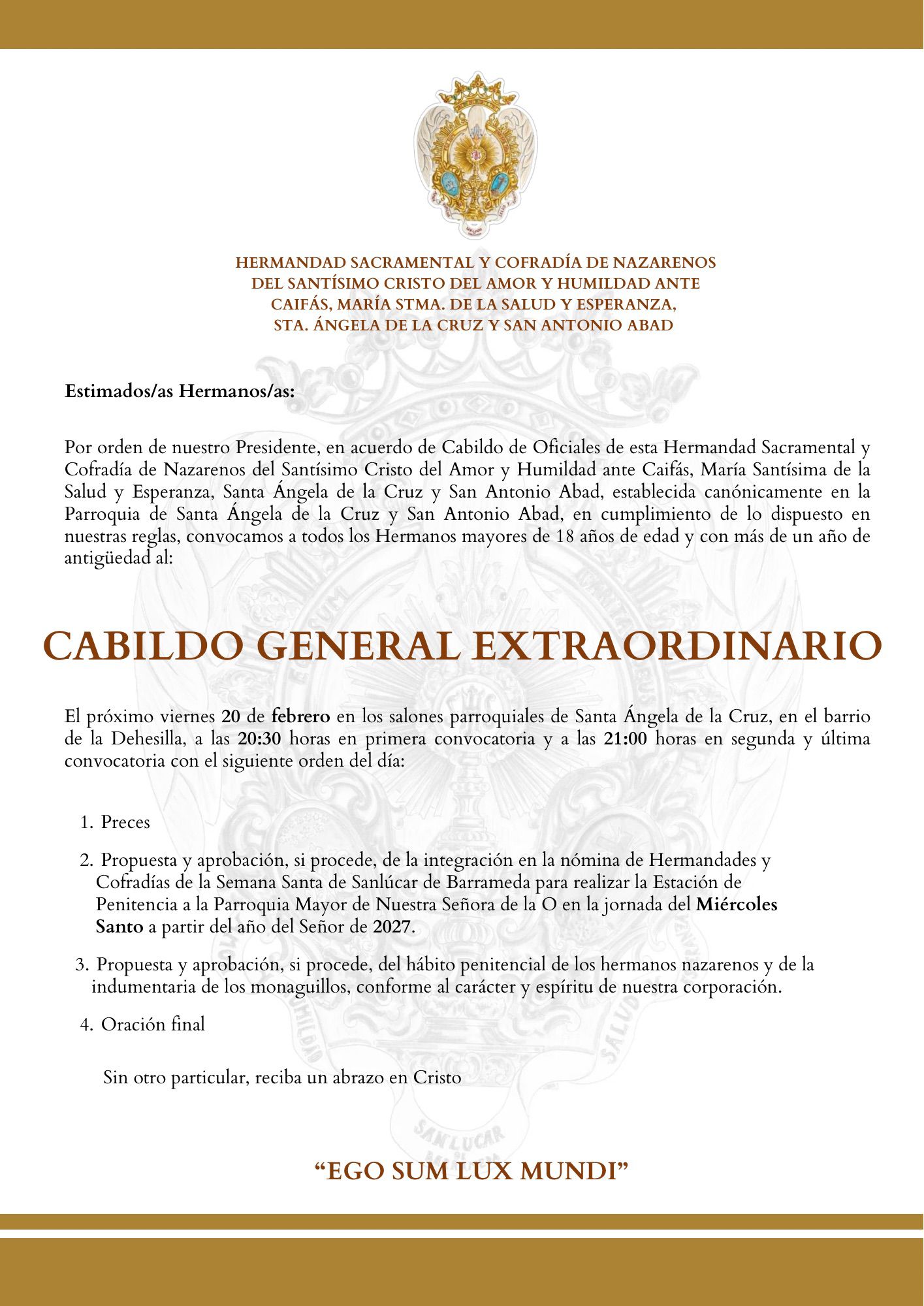 Cabildo General Extraordinario