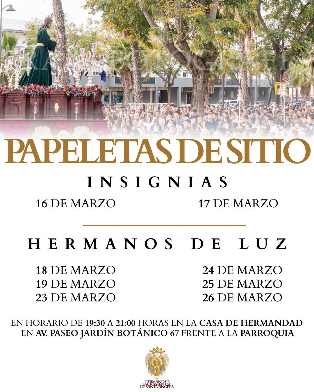 Reparto de Papeletas de Sitio